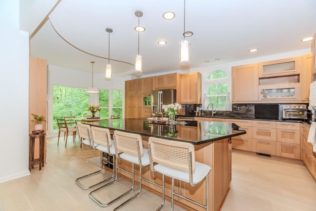 Kitchen island with seating