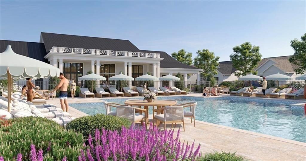 Resort-style pool (rendering)